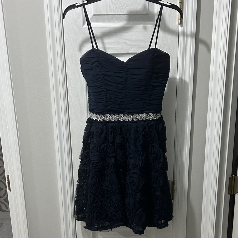 Trixxi Navy Strapless Dress